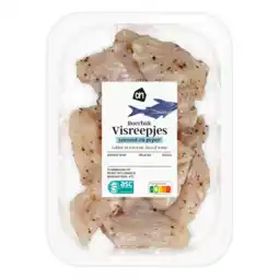 Albert Heijn AH Roerbak visreepjes zeezout en peper aanbieding