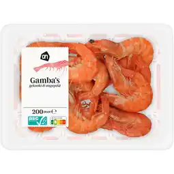 Albert Heijn AH Gamba's gekookt & ongepeld aanbieding
