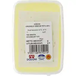 Albert Heijn Dodoni Orginele Griekse feta 48+ aanbieding