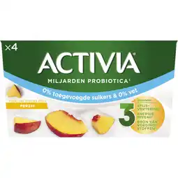 Albert Heijn Activia Yoghurt perzik 0% aanbieding