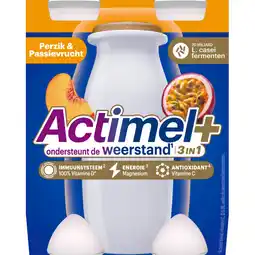 Albert Heijn Actimel 3in1 drinkyoghurt perzik & passievrucht aanbieding