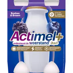 Albert Heijn Actimel 3in1 drinkyoghurt bosbes & braam aanbieding