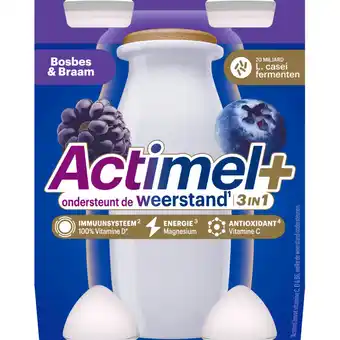 Albert Heijn Actimel 3in1 drinkyoghurt bosbes & braam aanbieding
