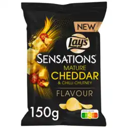 Albert Heijn Lay's Sensations mature cheddar & chilli aanbieding