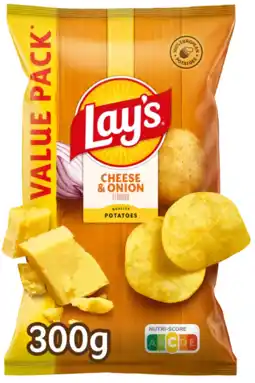 Albert Heijn Lay's Cheese onion flavour value pack aanbieding