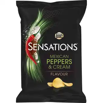 Albert Heijn Lay's Sensations Mexican peppers & cream aanbieding