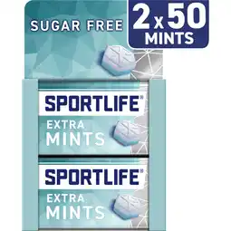 Albert Heijn Sportlife Extramint sugar free mints 2-pack aanbieding