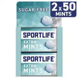 Albert Heijn Sportlife Extramint sugar free mints 2-pack aanbieding