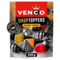 Albert Heijn Venco Droptoppers zacht & zoet aanbieding