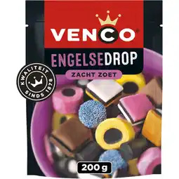 Albert Heijn Venco Engelse drop zacht zoet aanbieding
