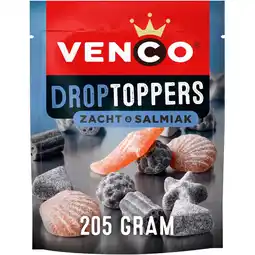 Albert Heijn Venco Droptoppers zacht & salmiak aanbieding
