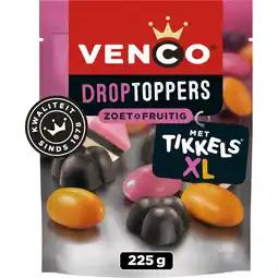 Albert Heijn Venco Droptoppers zoet & fruitig aanbieding