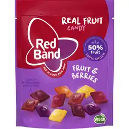 Albert Heijn Red Band Real fruit candy fruit & berries aanbieding