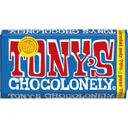 Albert Heijn Tony's Chocolonely Reep puur 70% aanbieding
