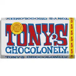 Albert Heijn Tony's Chocolonely Reep wit aanbieding