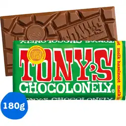 Albert Heijn Tony's Chocolonely Reep melk hazelnoot aanbieding