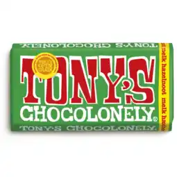 Albert Heijn Tony's Chocolonely Reep melk hazelnoot aanbieding