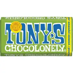 Albert Heijn Tony's Chocolonely Reep puur amandel zeezout aanbieding