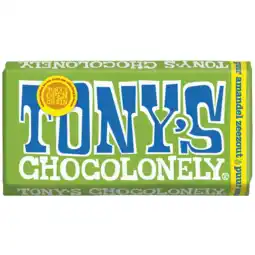 Albert Heijn Tony's Chocolonely Reep puur amandel zeezout aanbieding