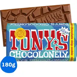 Albert Heijn Tony's Chocolonely Reep melk choco chip cookie aanbieding