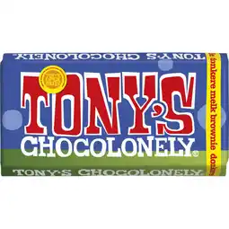 Albert Heijn Tony's Chocolonely Reep B&J donkere melk brownie aanbieding