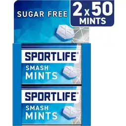 Albert Heijn Sportlife Smashmint sugar free mints 2-pack aanbieding