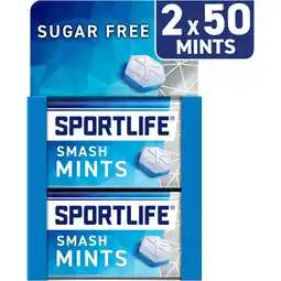 Albert Heijn Sportlife Smashmint sugar free mints 2-pack aanbieding