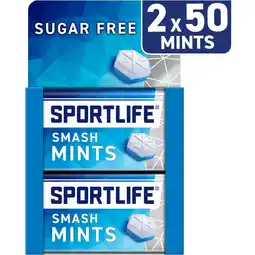 Albert Heijn Sportlife Smashmint sugar free mints 2-pack aanbieding