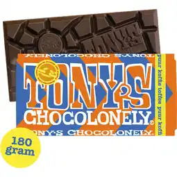 Albert Heijn Tony's Chocolonely Reep puur koffie toffee aanbieding