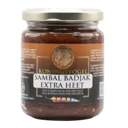 Albert Heijn Koningsvogel Sambal badjak extra heet aanbieding
