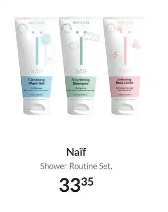 Babypark Naïf Shower Routine Set. aanbieding