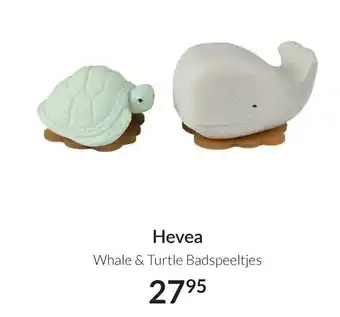 Babypark Hevea Whale & Turtle Badspeeltjes aanbieding