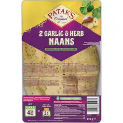Albert Heijn Patak's Naan garlic & coriander aanbieding