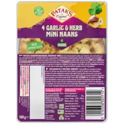 Albert Heijn Patak's Mini naan garlic & coriander aanbieding