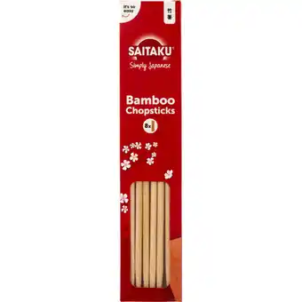 Albert Heijn Saitaku Bamboo chopsticks aanbieding