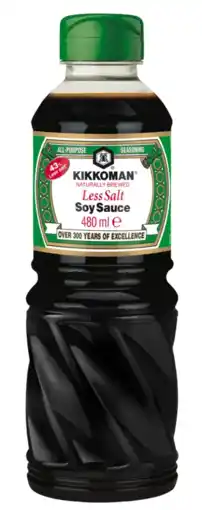Albert Heijn Kikkoman Soy sauce less salt aanbieding