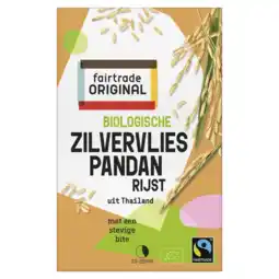 Albert Heijn Fairtrade Original Organic wholegrain jasmine rice aanbieding