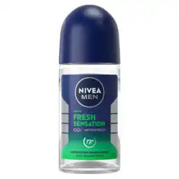 Albert Heijn NIVEA Men fresh sensation deodorant roller aanbieding