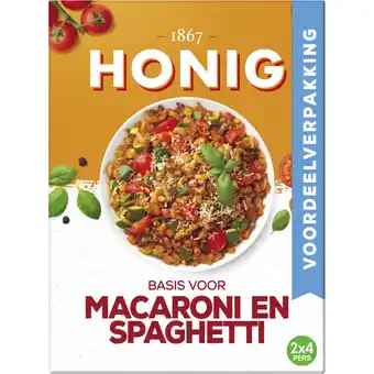 Albert Heijn Honig Basis macaroni & spaghetti voordeel aanbieding
