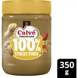 Albert Heijn Calvé 100% stukjes pinda pindakaas aanbieding