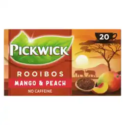 Albert Heijn Pickwick Mango & perzik rooibos thee aanbieding