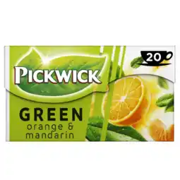 Albert Heijn Pickwick Orange mandarin groene thee aanbieding