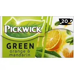 Albert Heijn Pickwick Orange mandarin groene thee aanbieding