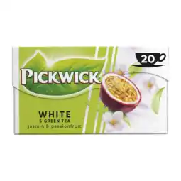 Albert Heijn Pickwick Jasmin passionfruit witte en groene thee aanbieding