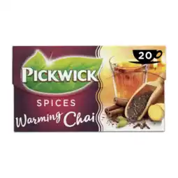 Albert Heijn Pickwick Spices warming chai zwarte thee aanbieding
