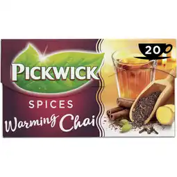Albert Heijn Pickwick Spices warming chai zwarte thee aanbieding