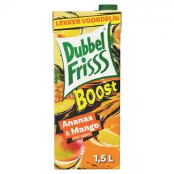 Albert Heijn DubbelFrisss Boost ananas & mango aanbieding