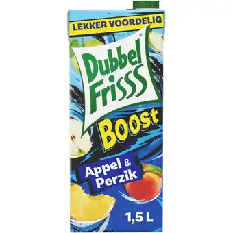 Albert Heijn DubbelFrisss Boost appel & perzik aanbieding