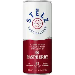 Albert Heijn Stëlz Hard seltzer raspberry aanbieding