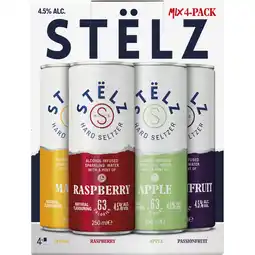 Albert Heijn Stëlz Hard seltzer mix 4-pack aanbieding